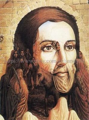 Jesus Mexican Artist Octavio Ocampo Painting 14X20 Inch Paper Poster Wall Art • $17.86