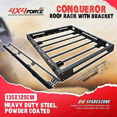 4X4FORCE 135cm X 125cm Conqueror Steel Roof Rack For Nissan Navara NP300 D23 • $608.95