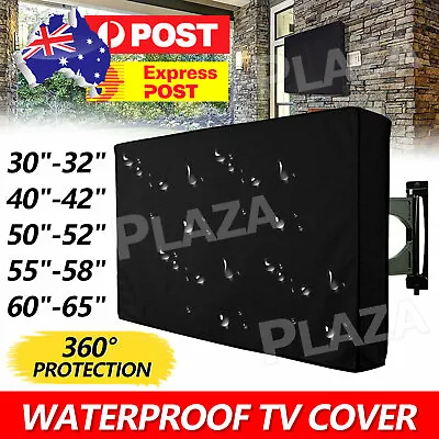 $26.95 • Buy 30-65 Inch Dustproof Waterproof TV Cover Outdoor Patio Flat Television Protector
