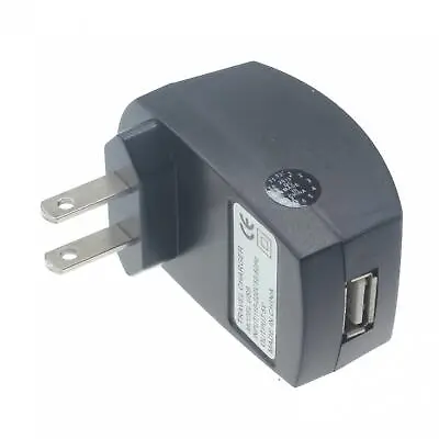 HOME WALL OUTLET USB CHARGER TRAVEL AC POWER ADAPTER BLACK For CELL PHONES • $8.33