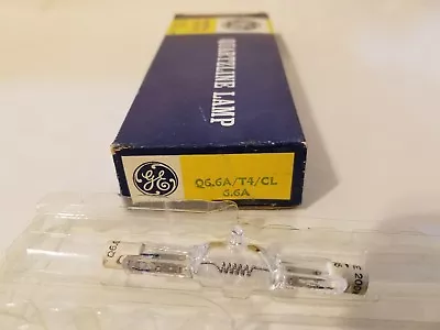 General Electric GE Q6.6A/T4/CL 6.6A 200W Quartzline Lamp Light Bulb • $12.97