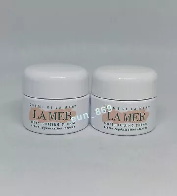 2 X La Mer Creme De La Mer Moisturizing Cream 0.24oz / 7ml Each Total 14ml New • $39.99