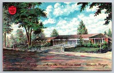 Vintage Georgia Postcard -  Mammy's Shanty Restaurant   Atlanta • $8.50