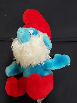 Vintage 1981 PAPA SMURF Peyo Wallace Berrie & Company Plush Stuffed Toy RARE $$$ • $12.99