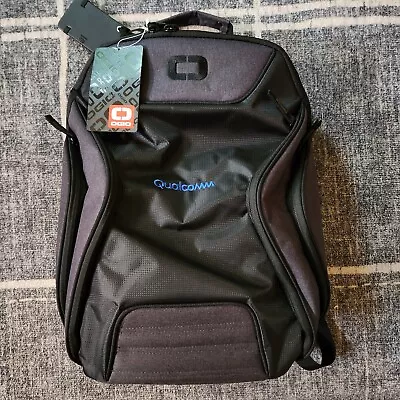 NWT Ogio Qualcomm Hatch (91001) Backpack 15  Laptop 18.5x12x8 Black/Grey • $34.99