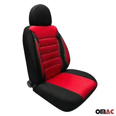 Front Car Seat Covers Protector For Volvo Black Red Cotton Breathable 1Pc • $79.99