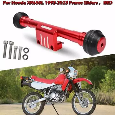 For Honda XR650L 1993-2024 Frame Slider Crash Protector Pad Red Aluminum BP • $69.99