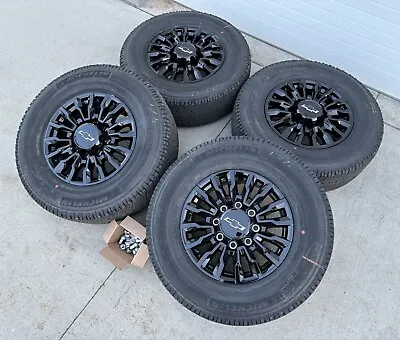 🔥18  Black Chevy Silverado Ltz Hd 2500 3500 Oem Factory Wheels Tires Gmc Lugs • $2489.99