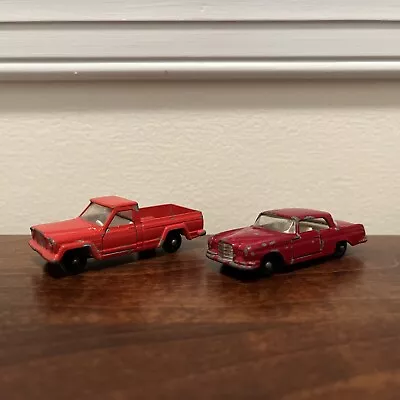 Vintage Lesney Matchbox Lot Of 2~ Jeep Gladiator & Mercedes Benz 220 SE • $9