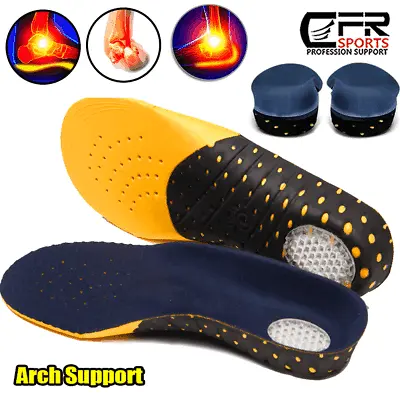 Orthotic Shoe Insoles Arch Support Inserts Plantar Fasciitis Flat Feet&Back Heel • £8.99