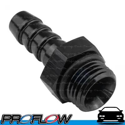 PROFLOW Male AN8 8AN ORB O-Ring Port To 3/8  Barb Adaptor Fitting Black • $11.59
