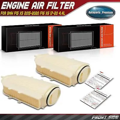 2x Left Engine Air Filter For BMW X5 2015-2020 F16 X6 17-20 V8 4.4L 13717638566 • $39.99