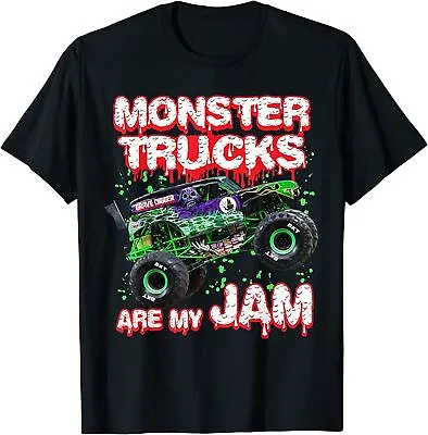 Monster Trucks Are My Jam Cool Vintage Retro Truck Lover T-Shirt Size S-5XL • $22.99