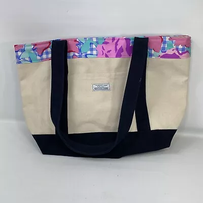 NEW RARE Vineyard Vines 145th KENTUCKY DERBY CANVAS TOTE BAG Painted Roses • $50.70