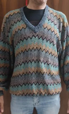 Missoni Jersey Sweater Men's Vintage Perfect Large Size L • $207.09