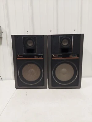 Mitsubishi SS-L70 35 Watt 8 OHM Bass Reflex Speaker Set Tested Working #843 • $112.50