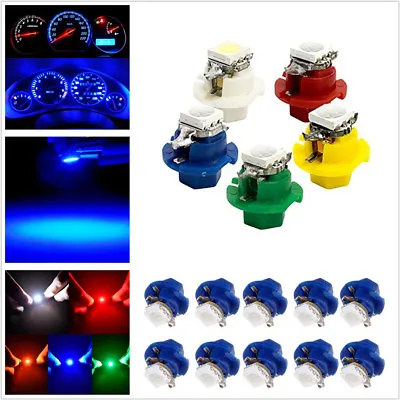 £18.82 • Buy 50 X T5 B8.4D 5050 1SMD LED 5-Color Car Indicator Gauge Dashboard Dash Side Lamp