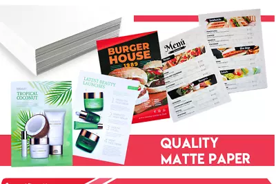 $11.95 • Buy A4 Matte Inkjet Paper For Canon Epson HP Xerox Printer 110 / 130 / 180 / 260 GSM