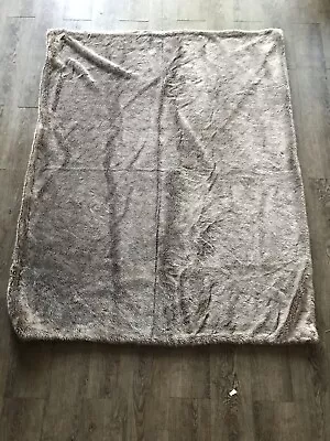 Beautiful Restoration Hardware Faux Fur Throw Blanket 48x60 • $50