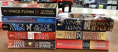 Vince Flynn Lot Of 8 Consent To Kill Transfer Of Power Term Limits • $19.23