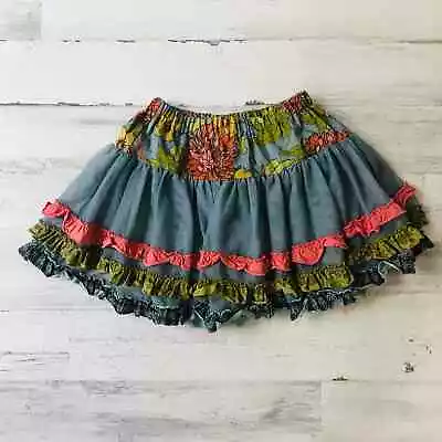 Matilda Jane Floral Ruffled Skirt Sz 8 EUC • $16