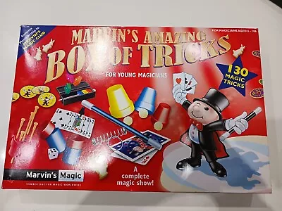 BNEW Marvin's Amazing Box Of Tricks 130 Magic Tricks Set • £7.99