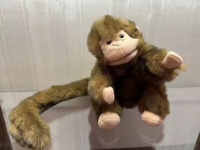 Folkmanis Folktails Baby Monkey Chimp Zoo Hand Puppet Plush Long Tail • $9.99