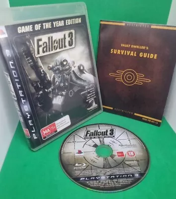 Fallout 3 Game Of The Year Edition PS3 Game Sci-fi RPG Complete Great Condition • $34.99