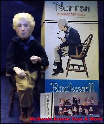 $15.99 • Buy 1984 Norman Rockwell  Norman  Self Portrait Character Doll Mint In Original Box