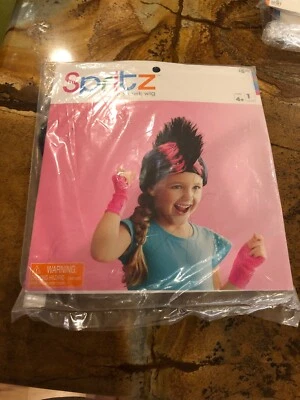 $1 • Buy NIP NEW Mohawk Wig Halloween Costume Black/Pink/Purple Youth 4+