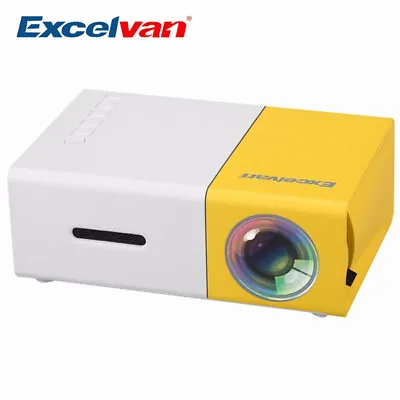 Excelvan YG300 Mini Projector Multimedia LED TV HDMI USB Home Theater Cinema • $49.95