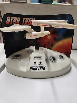Star Trek USS Enterprise NCC-1701 Vintage Alarm Clock Paramount 1993 Retro Cool • $14.99