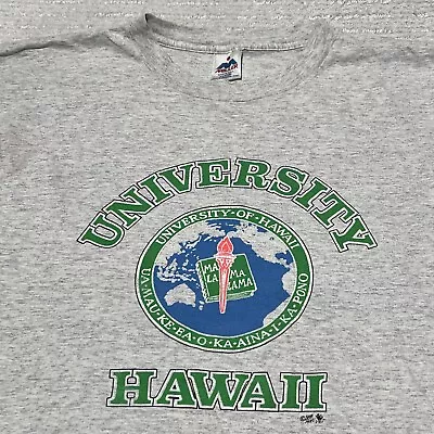 Vintage University Of Hawaii Single Stitch T-Shirt Size XL Made In USA • $24.70