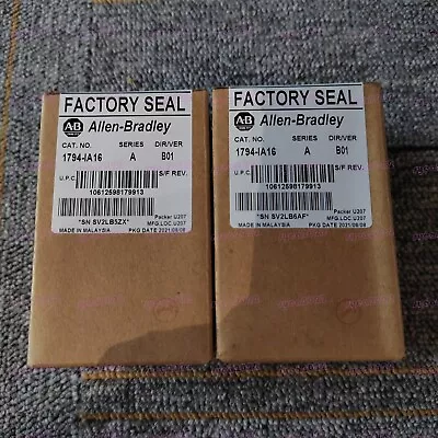 New Sealed Factory AB 1794-IA16 Flex 16 Point Digital Input Module 1794-IA16 US • $165.36