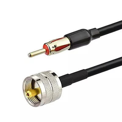 Pl259 Uhf Male To Motorola Am/fm Male Plug Extension Lead 12 Inches Coax Rg58 Fo • $12.88