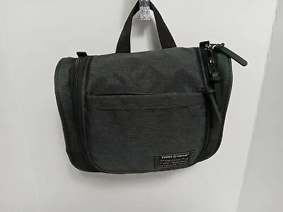 Swiss Gear Hanging Toiletry Bag Travel Kit Multi Compartment Gray Pre Owned Mens • $9.39