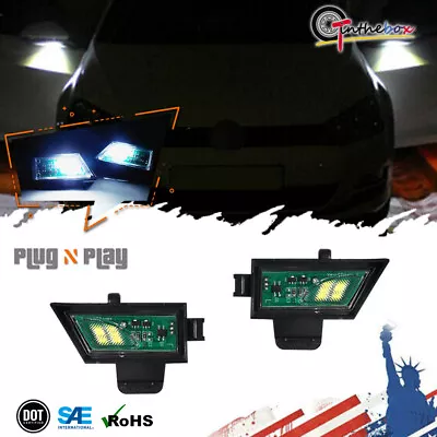 GTINTHEBOX White LED Side Mirror Under Puddle Lamps For VW Golf GTi MK6 MK7 Glof • $14.99