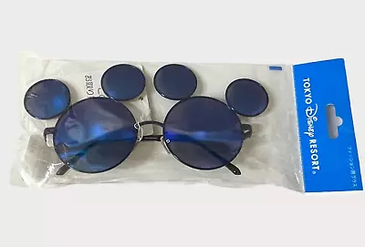 Japan Tokyo Disney Resort Fashion Sunglasses Mickey Mickey Shape Fantasia Blue • £47.29