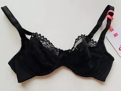 £12.50 • Buy Cleo By Panache Lucy Balconette Bra Black 30d