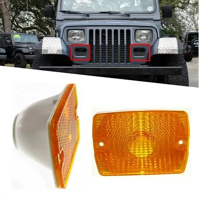 Modernize Your Wrangler With Smoked Euro Style Turn Signal Lights For YJ Models • £24.36