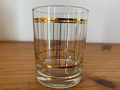 Vintage Culver Glass Tumbler Whiskey Old Fashioned Rocks 4.125  Mid Century • $25