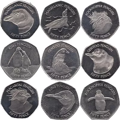 50p Coins Falklands Penguin Circulated Coins Rare Scarce Choose Design Multilist • £4.95