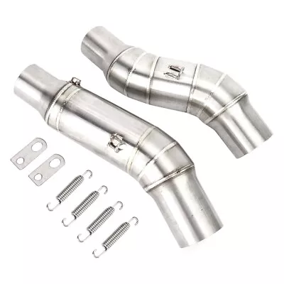 Car Motorcycle Exhaust Middle Pipe Stainless Steel For Kawasaki Z1000 2010-2016 • £46.26