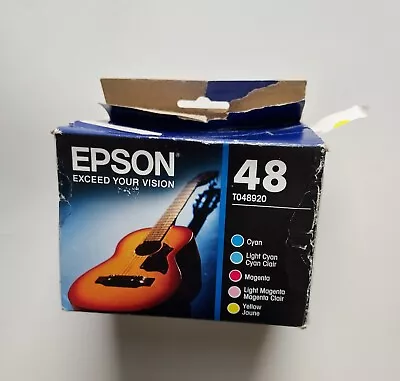 New Open Box EPSON 48 INK Color Cartridges T048920 Expired 04/2017 • $30