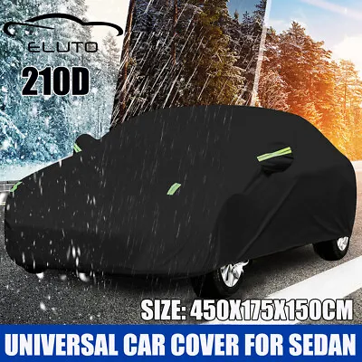 177x68x59  Full Car Cover Sedan Outdoor Scratch Sun UV Rain Snow Dust Resistant • $21.39
