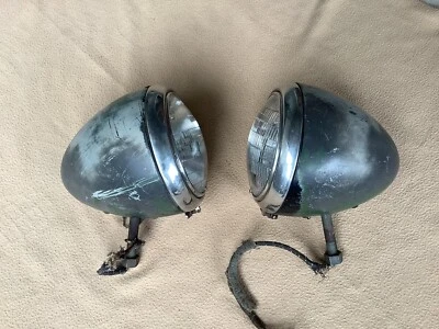 $299 • Buy 1938 1939 Ford Truck HEADLIGHT ASSEMBLIES Original Pair, Panel Truck And COE.