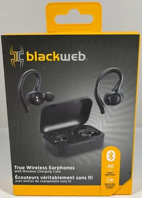 BlackWeb True Wireless Earphones Sport - Hands-Free Calling - Black - NEW • $34.99