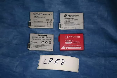 4 LP-E8 Batteries For Canon EOS 700D 600D 550D 650D Rebel T2i T3i • £15