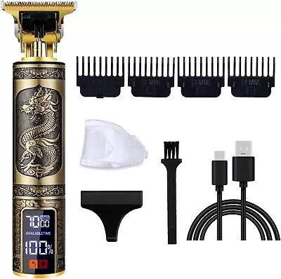 Professional Hair Clippers For Men T-Blade Zero Gapped Cordless Trimmer Edger US • $15.97