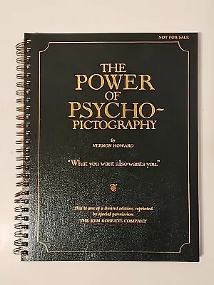 The Power Of Psycho Pictography Spiral Bound -  Vernon Howard Limited Edition • $34.95